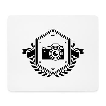 Armoiries de la caméra - Tapis de souris (format paysage) - blanc - Devant