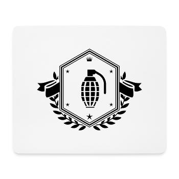 Grenade Crest - Mouse Pad (horizontal) - white - Front