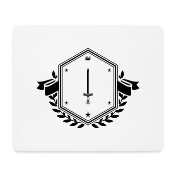 Schwert Icon wappen - Mousepad (Querformat) - Weiß - Vorne