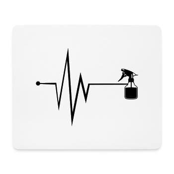 Barber Puls - Mousepad (Querformat) - Weiß - Vorne