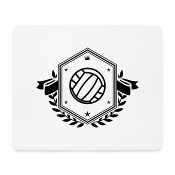 Volleyball Crest - Mouse Pad (horizontal) - white - Front