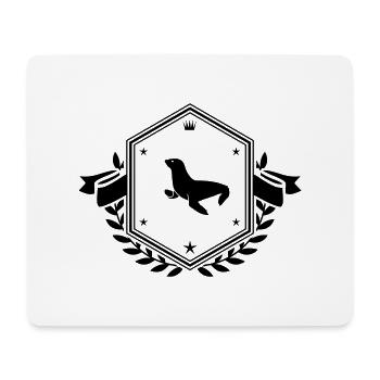 Sceau Armoiries - Tapis de souris (format paysage) - blanc - Devant