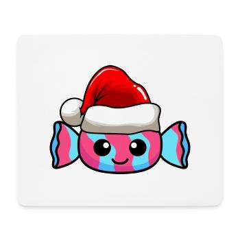 Bonbons Weihnachten Comic Xmas - Mousepad (Querformat) - Weiß - Vorne