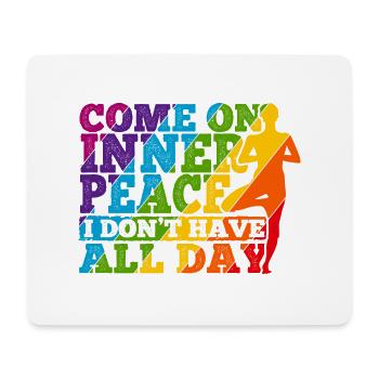 Yogalehrer Spruch Für Yogi Yoga - Mousepad (Querformat) - Weiß - Vorne