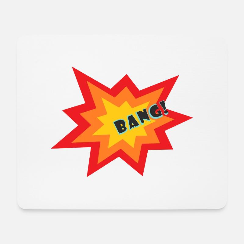 Sternexplosion - Mousepad (Querformat) - Weiß