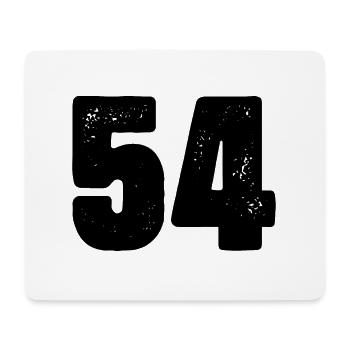 Maillot à 54 numéros - Tapis de souris (format paysage) - blanc - Devant