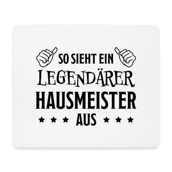 Hausmeister Lustiger Spruch Hausmeister Geschenk - Mousepad (Querformat) - Weiß - Vorne