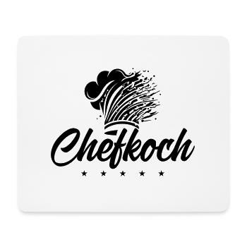 Kochmütze Chefkoch - Mousepad (Querformat) - Weiß - Vorne