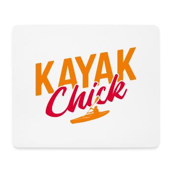 Paddel-Boot Kanu-Fahrer Für Kajak - Mousepad (Querformat) - Weiß - Vorne