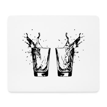 Tequila Glass Cheers Party - Tapis de souris (format paysage) - blanc - Devant