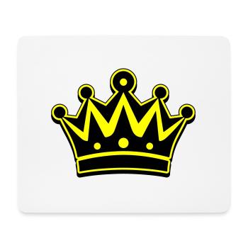 Krone Icon Symbol - Mousepad (Querformat) - Weiß - Vorne