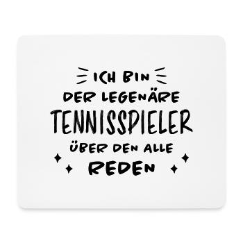 Tennis Lustiger Spruch Fun Tennisspieler Geschenk - Mousepad (Querformat) - Weiß - Vorne