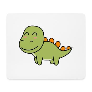 Dinosaur stegosaurus comic - Mouse Pad (horizontal) - white - Front