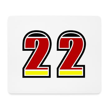 22 Number Germany Jersey - Mouse Pad (horizontal) - white - Front