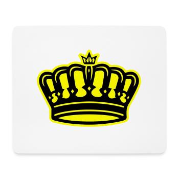 Krone Symbol King - Mousepad (Querformat) - Weiß - Vorne