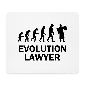 Lawyer Evolution Primaten Gericht Anwaltsrobe - Mousepad (Querformat) - Weiß - Vorne