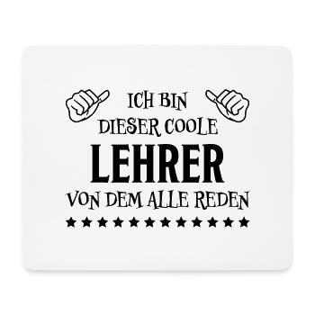 Lehrer Lustige Spruch Unterricht Lehrer Geschenk - Mousepad (Querformat) - Weiß - Vorne