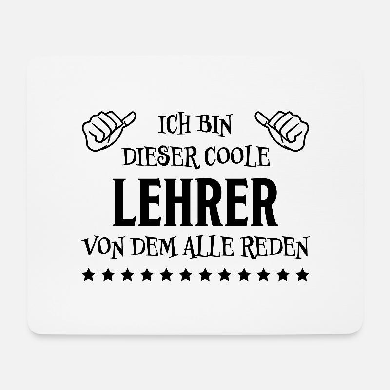 Lehrer Lustige Spruch Unterricht Lehrer Geschenk - Mousepad (Querformat) - Weiß