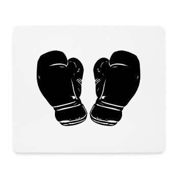 Gants de boxe Symbole Sports de boxe - Tapis de souris (format paysage) - blanc - Devant