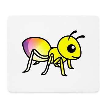 Ant Comic Animal - Mouse Pad (horizontal) - white - Front