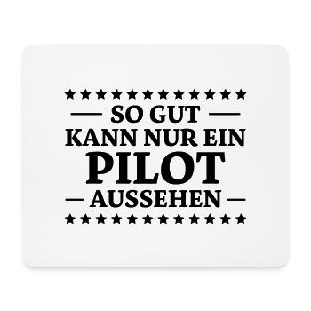 Pilot Spruch Flugsport Lustiges Piloten Geschenk - Mousepad (Querformat) - Weiß - Vorne