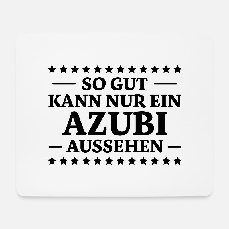 Azubi Spruch Lehrling Job Lustiges Azubi Geschenk - Mousepad (Querformat) - Weiß