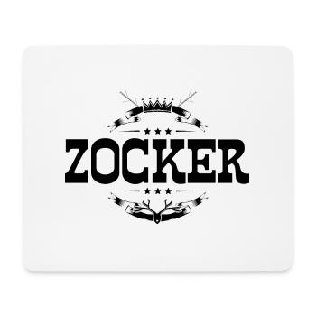 Zocker Gamer - Mousepad (Querformat) - Weiß - Vorne