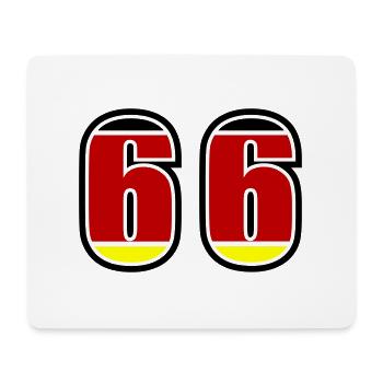 66 Number Germany Jersey - Mouse Pad (horizontal) - white - Front