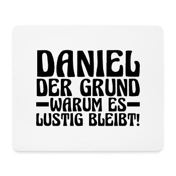 Vorname Daniel - Mousepad (Querformat) - Weiß - Vorne