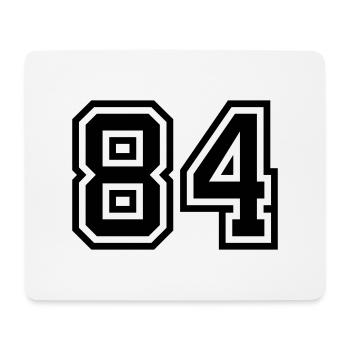 84 number symbol - Mouse Pad (horizontal) - white - Front
