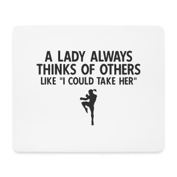 Thaiboxen Muay Thai - Mousepad (Querformat) - Weiß - Vorne