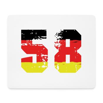 58 Number Germany Jersey - Mouse Pad (horizontal) - white - Front