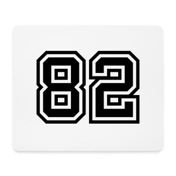 Symbole numérique 82 - Tapis de souris (format paysage) - blanc - Devant