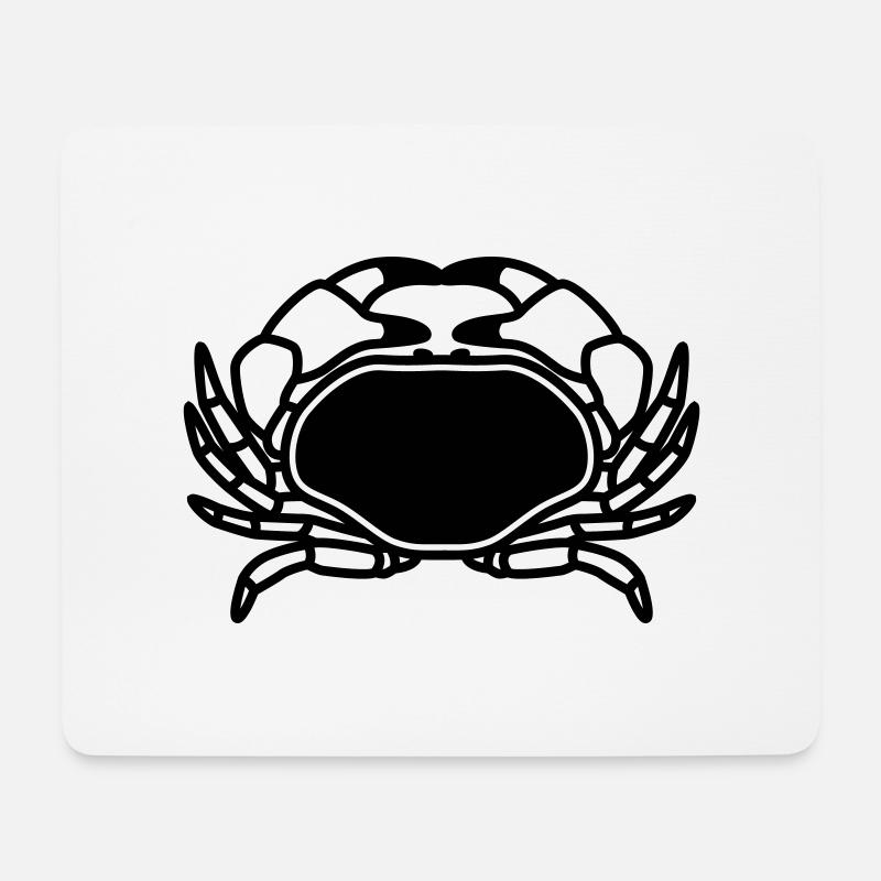 Krebs tier - Mousepad (Querformat) - Weiß