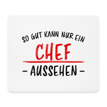 Chef Lustiger Spruch Arbeit Job Beruf Geschenk - Mousepad (Querformat) - Weiß - Vorne