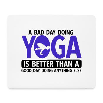 Yogalehrer Spruch Für Yogi Yoga - Mousepad (Querformat) - Weiß - Vorne