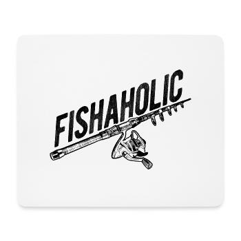 Angler Spruch zum Angeln Angel - Mousepad (Querformat) - Weiß - Vorne