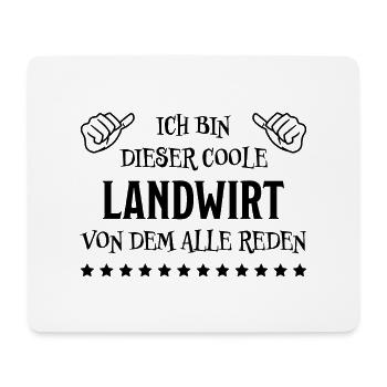 Landwirt Lustig Spruch Traktor Landwirt Geschenk - Mousepad (Querformat) - Weiß - Vorne