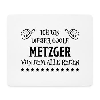 Metzger Beruf Lustiger Spruch Fleischer Geschenk - Mousepad (Querformat) - Weiß - Vorne