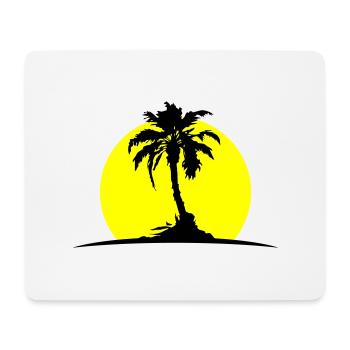 Soleil de Palm Island - Tapis de souris (format paysage) - blanc - Devant