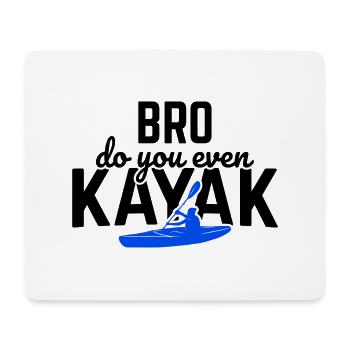 Paddel-Boot Kanu-Fahrer Für Kajak - Mousepad (Querformat) - Weiß - Vorne