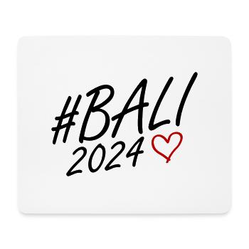 Bali 2024 Herz Reise - Mousepad (Querformat) - Weiß - Vorne