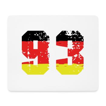 93 Number Germany Jersey - Mouse Pad (horizontal) - white - Front