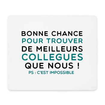 meilleur collègues - Tapis de souris (format paysage) - blanc - Devant