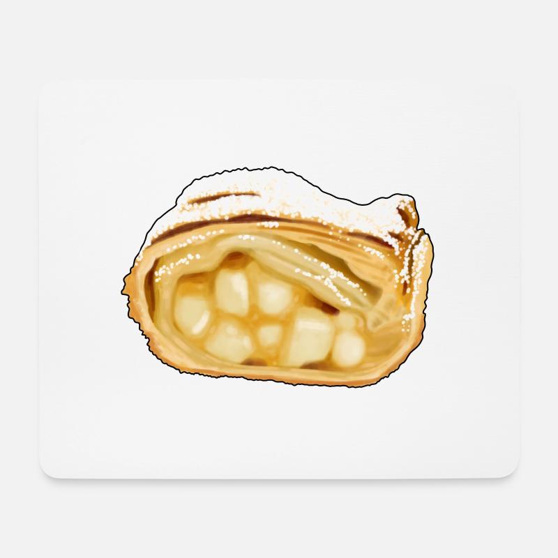 Bayerischer Apfelstrudel Apfel Dessert - Mousepad (Querformat) - Weiß