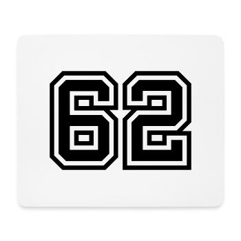 62 number symbol - Mouse Pad (horizontal) - white - Front