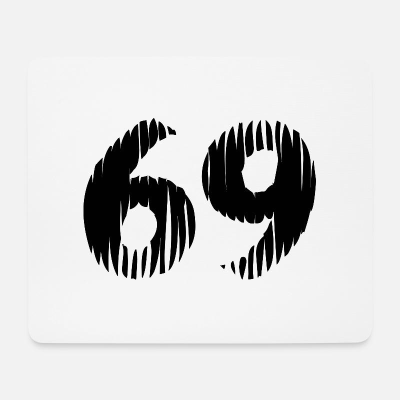 69 number jersey - Mouse Pad (horizontal) - white