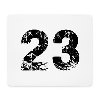 23 number jersey - Mouse Pad (horizontal) - white - Front
