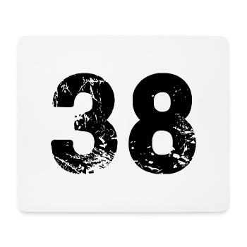 Maillot numéro 38 - Tapis de souris (format paysage) - blanc - Devant