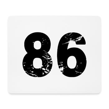 86 number jersey - Mouse Pad (horizontal) - white - Front